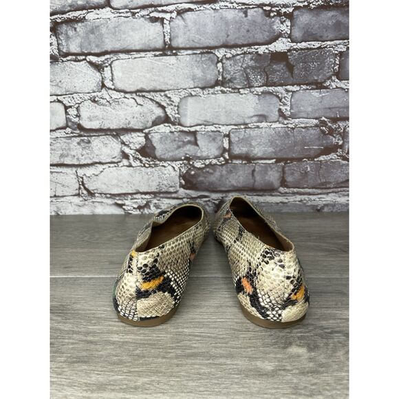 Madewell The Cory Snake Embossed Leather Ballet Flats Women’s Sz 8M US/38.5EU - Picture 5 of 16